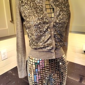 Ann Taylor sequined cardigan
